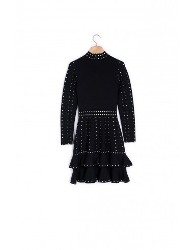 Robe courte en maille avec strass online